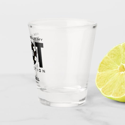 トランプのポーカーおもしろいユーモアポット中毒 ショットグラス (右)