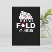 トランプのポーカーおもしろいI洗濯物を畳まない 招待状 (スタンド正面)