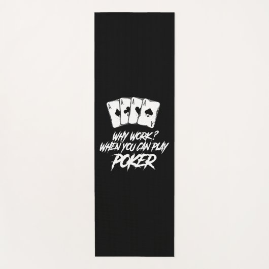 トランプのポーカーが可能な場合に作業する理由 ヨガマット (正面)