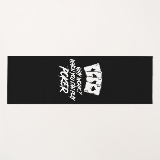 トランプのポーカーが可能な場合に作業する理由 ヨガマット (正面(横))