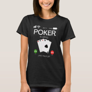トランプのポーカーが呼び出し、私はトランプのポーカー Tシャツ