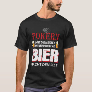 トランプのポーカーが最も問題を解決するトランプのポーカープレーヤートランプのポーカー Tシャツ