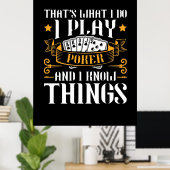 トランプのポーカーそれが私の遊こと ポスター (ホームオフィス)