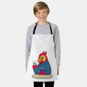 トランプのポーカーでトランプのポーカーカード エプロン (着用した状態)