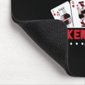 トランプのポーカーとビールキングタイルカジノトランプのポーカープレーヤーギフト マウスパッド (コーナー)