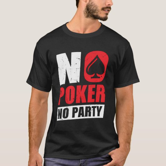 トランプのポーカーなしパーティー Tシャツ (正面)