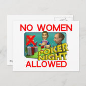 トランプのポーカーなし女性 ポストカード (正面/裏面)