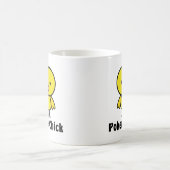 トランプのポーカーのひよこ コーヒーマグカップ (中央)
