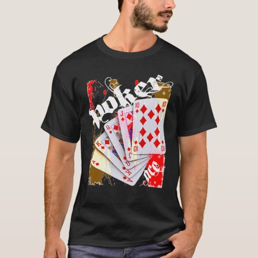 トランプのポーカーのエース Tシャツ (正面)