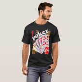 トランプのポーカーのエース Tシャツ (正面フル)