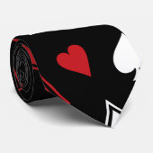 トランプのポーカーのトランプ ネクタイ (ロール)