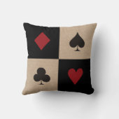 トランプのポーカーのパーティーカードスーツ クッション (裏面)