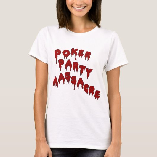 トランプのポーカーのパーティー Tシャツ (正面)