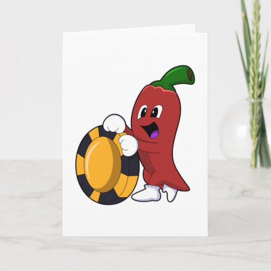 トランプのポーカーのペッパーとトランプのポーカー カード (正面)