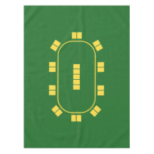 トランプのポーカーの卓上