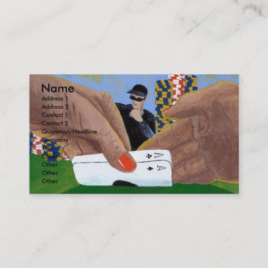 トランプのポーカーの名刺のすべて 名刺 (正面)