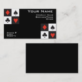 トランプのポーカーの名刺 名刺 (正面/裏面)