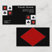 トランプのポーカーの名刺 名刺 (正面/裏面)