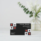 トランプのポーカーの名刺 名刺 (スタンド正面)