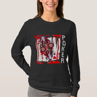 トランプのポーカーの女王 Tシャツ