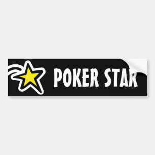 トランプのポーカーの星のバンパーステッカー バンパーステッカー