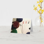 トランプのポーカーの時間 カード (黄色い花)