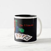 トランプのポーカーの王室のなフラッシュ ツートーンマグカップ (正面右)