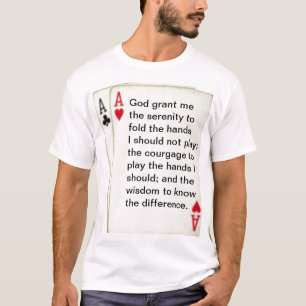 トランプのポーカーの祈りの言葉 Tシャツ