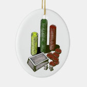 トランプのポーカーの賭博の賭博のオーナメント セラミックオーナメント (右)