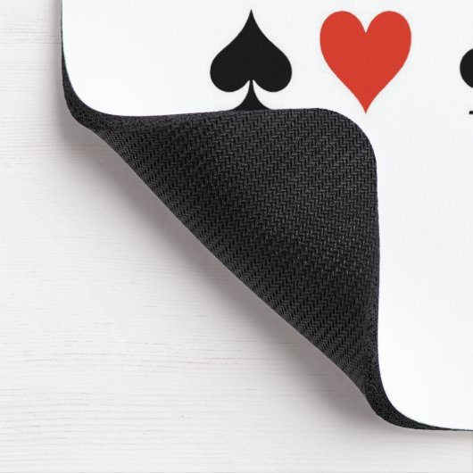 トランプのポーカーのTシャツ: "トランプのポーカーか。 私はほとんど知っていません彼女を" マウスパッド (コーナー)