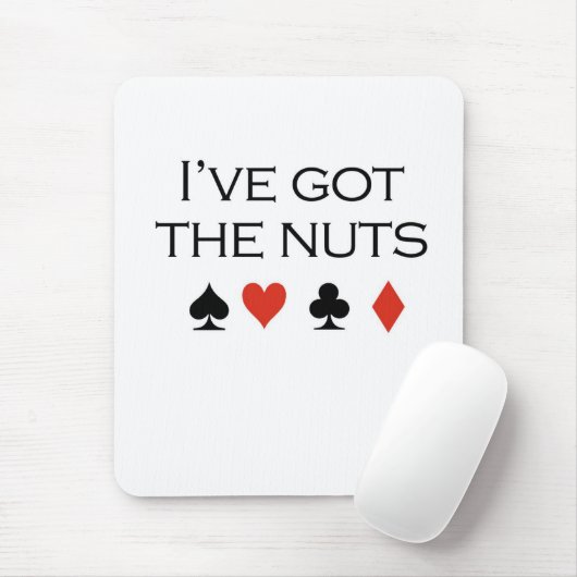 トランプのポーカーのTシャツ: "私は持っていますナット"を マウスパッド (マウス)