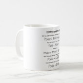 トランプのポーカーは邪悪です コーヒーマグカップ (正面左)