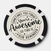 トランプのポーカーやる気を起こさせるチップギフト、おもしろいカジノゲーム ポーカーチップ (裏面)