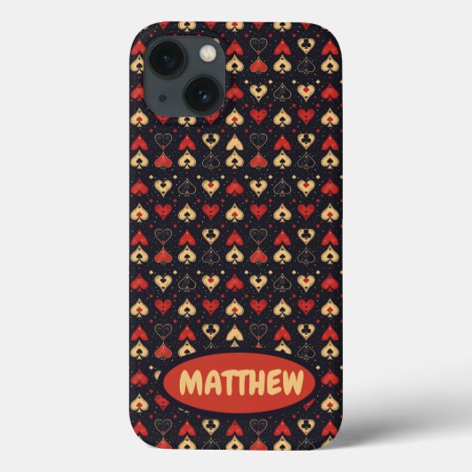 トランプのポーカーをテーマにしたトランプギフトiphoneカバーケース Case-Mate iPhoneケース (裏面)