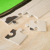 トランプのポーカーを遊んでいるゴールデン・リトリーバー ジグソーパズル (側面)