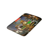 トランプのポーカーを遊んでいる犬 バスマット (アングル)