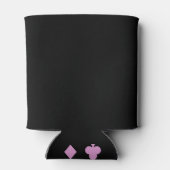 トランプのポーカーエースピンク&ブラックバチェロレッテ 缶クーラー (裏面)