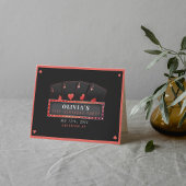 トランプのポーカーエースレッド&ブラック21歳の誕生日パーティー サンキューカード