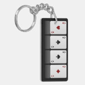 トランプのポーカーエース キーホルダー (正面左)