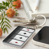 トランプのポーカーエース キーホルダー (正面右)