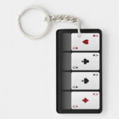 トランプのポーカーエース キーホルダー (正面)