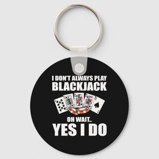 トランプのポーカーオウエイトYes私は行う キーホルダー (正面)