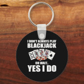 トランプのポーカーオウエイトYes私は行う キーホルダー (正面)