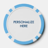 トランプのポーカーカスタムチップス – ブルーマルティーニ ポーカーチップ (裏面)