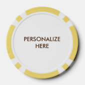 トランプのポーカーカスタムチップス – BOURBONは心地よい食品 ポーカーチップ (裏面)