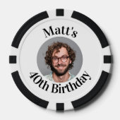 トランプのポーカーカスタムチップ誕生日の好意 ポーカーチップ (正面)