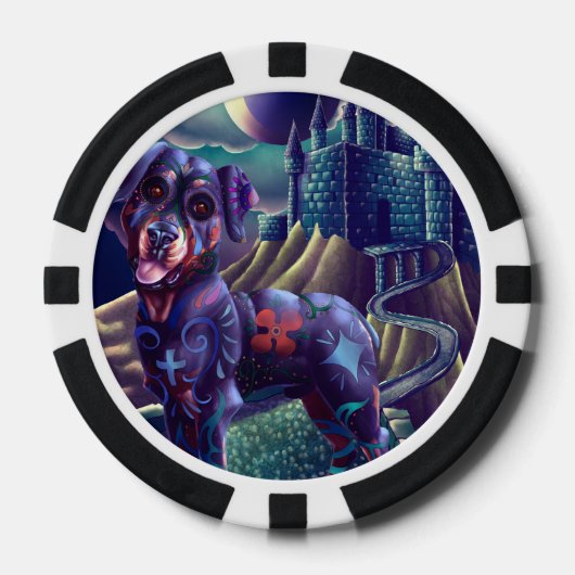 トランプのポーカーカスタムチップ ポーカーチップ (正面)