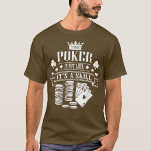 トランプのポーカーカッコいい賭博カジノカードゲームブラックジャック Tシャツ