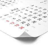 トランプのポーカーカレンダー2020ポスター ポスター (角)