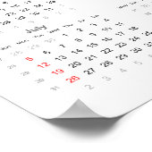 トランプのポーカーカレンダー2020ポスター ポスター (角)